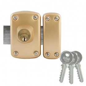 Verrou double cylindre série D5 60mm (3 clés) IFAM Verrou double cylindre série D5 60mm (3 clés) IFAM