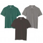 Lot de 3 Polos manches courtes gris/noir/vert KAPRIOL