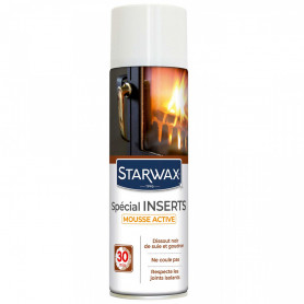 Mousse nettoyante inserts pour poêle et cheminée 400ml STARWAX Mousse nettoyante inserts pour poêle et cheminée 400ml STARWAX