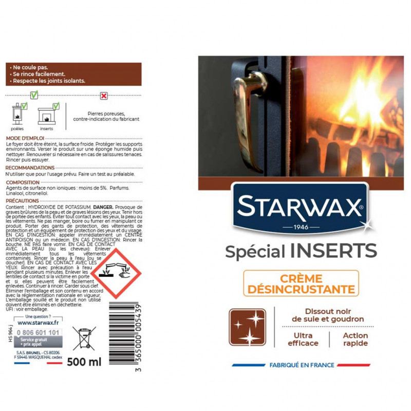 Crème nettoyante insert STARWAX 0.5 l