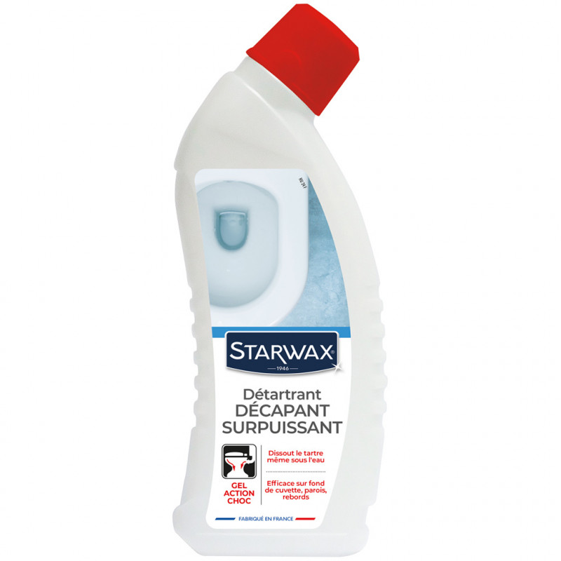 Détartrant décapant surpuissant gel pour WC 750ml STARWAX