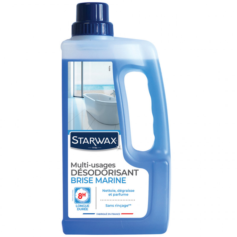Nettoyant désodorisant longue durée parfum brise marine 1L STARWAX