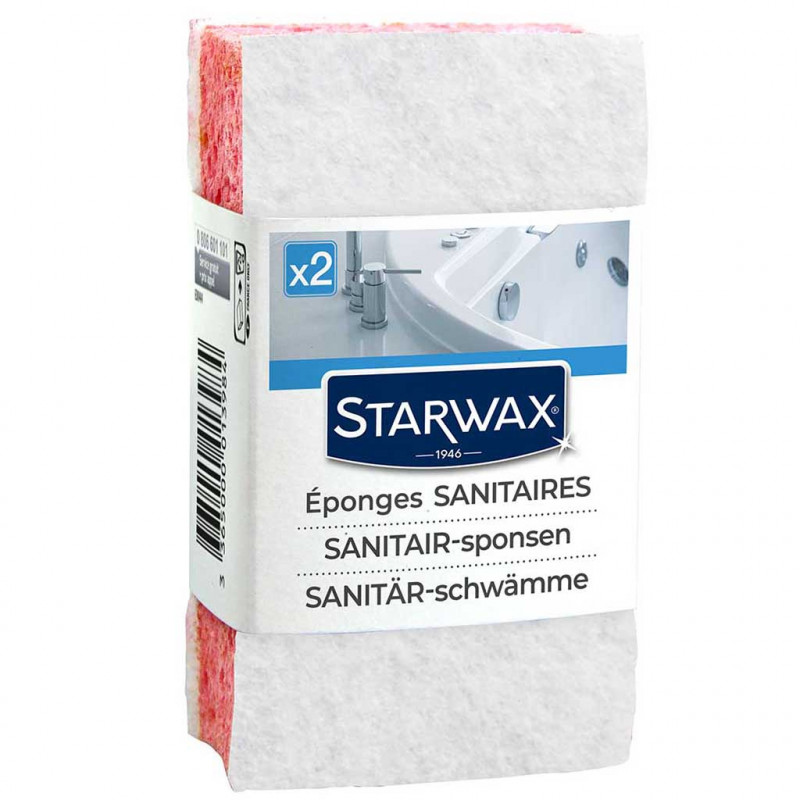 Lot de 2 Éponges sanitaires STARWAX