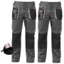 Lot de 2 Pantalons de travail avec renforts SMART gris-noir + Ceinture KAPRIOL