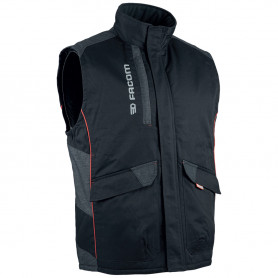 Veste de travail sans manche matelassée TRACK noir FACOM Veste de travail sans manche matelassée TRACK noir FACOM
