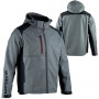 Veste de travail Softshell à capuche amovible TRIAL gris FACOM