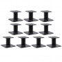 Lot de 10 Pieds de poteau fixes finition noire PPA100PB SIMPSON