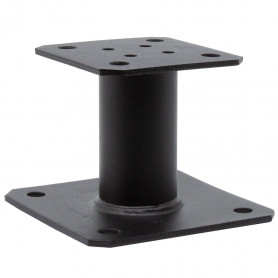 Pied de poteau fixe finition noire PPA100PB SIMPSON Pied de poteau fixe finition noire PPA100PB SIMPSON
