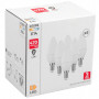 Lot de 6 Ampoules led flamme E14 40W 470lm 2700K