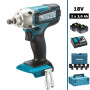 Boulonneuse à chocs 18V 190Nm 1/2" DTW190 avec 2 batteries 3Ah + Coffret 9 douilles + Makpac MAKITA