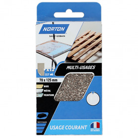Papiers abrasifs Courant auto-agrippants multi-usage x12 NORTON Papiers abrasifs Courant auto-agrippants multi-usage x12 NORTON