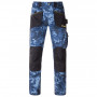 Pantalon de travail SLICK camouflage bleu KAPRIOL