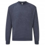 Sweat-shirt bleu chiné classique FR622160 ACTION WEAR