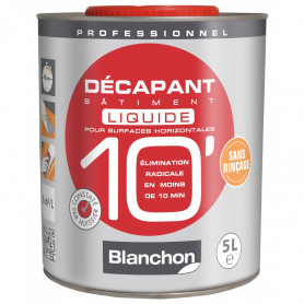 Décapant Bâtiment 10' Liquide 5L BLANCHON Décapant Bâtiment 10' Liquide 5L BLANCHON