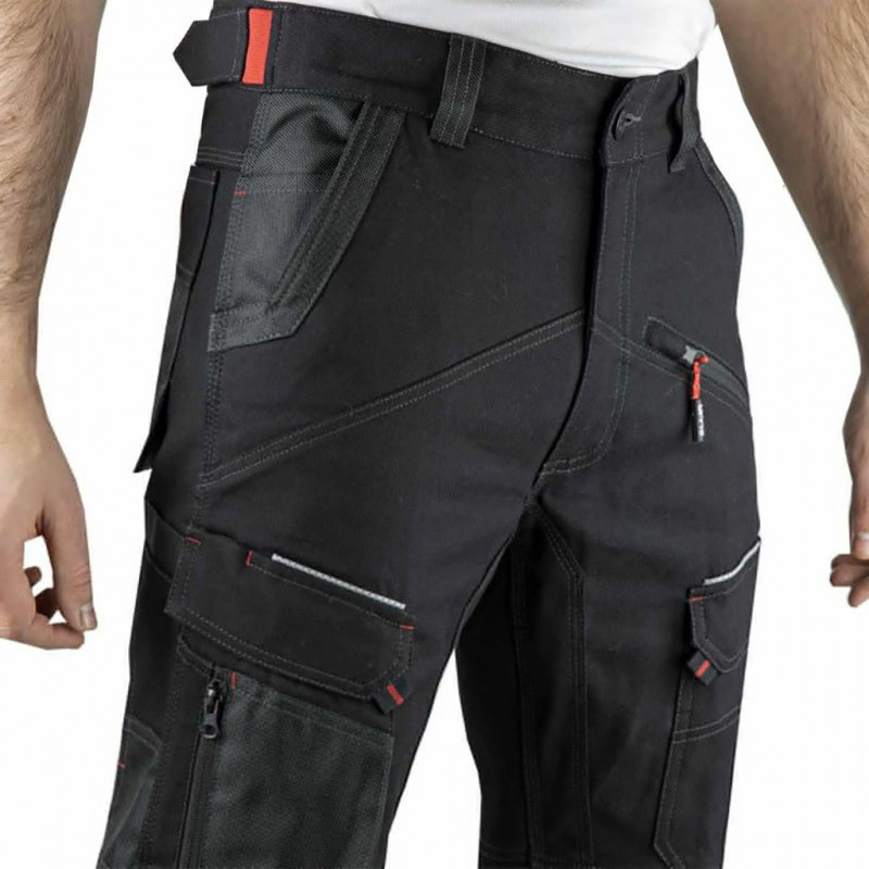 Pantalon de travail multipoches renforcé