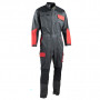 Combinaison double zip tricolore HECTARE gris/noir/rouge LMA