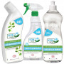 Pack : Détartrant WC gel 750ml + Spray gel nettoyant dégraissant 750ml + Liquide vaisselle ultra concentré 1L ACTION VERTE