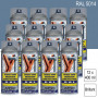 Lot de 12 Peintures aérosol RAL 5014 Bleu pigeon brillant 400ml MOTIP