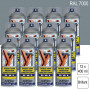 Lot de 12 Peintures aérosol RAL 7000 Gris petit-gris brillant 400ml MOTIP