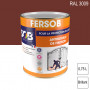 Peinture professionnelle Antirouille Fersob RAL 3009 Rouge oxyde brillant 0,75L SOB PEINTURES
