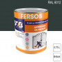 Peinture professionnelle Antirouille Fersob RAL 6012 Vert noir brillant 0,75L SOB PEINTURES