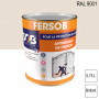 Peinture professionnelle Antirouille Fersob RAL 9001 Blanc crème brillant 0,75L SOB PEINTURES