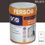 Peinture professionnelle Antirouille Fersob RAL 8019 Brun gris brillant 3L SOB PEINTURES