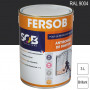 Peinture professionnelle Antirouille Fersob RAL 9004 Noir de sécurité brillant 3L SOB PEINTURES