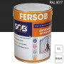 Peinture professionnelle Antirouille Fersob RAL 9017 Noir signalisation brillant 3L SOB PEINTURES