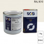 Peinture professionnelle PU ANTICO bi-composant RAL 9010 Blanc pur 1Kg (laque + durcisseur) SOB PEINTURES