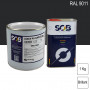 Peinture professionnelle PU ANTICO bi-composant RAL 9011 Noir graphite 1Kg (laque + durcisseur) SOB PEINTURES