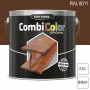 Peinture fer CombiColor Original RAL 8011 Brun noisette brillant 2,5L RUST-OLEUM