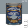 Peinture fer Direct sur Rouille RAL 7001 Gris argent brillant 0,75L HAMMERITE