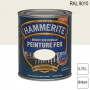 Peinture fer Direct sur Rouille RAL 9010 Blanc pur brillant 0,75L HAMMERITE