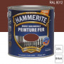 Peinture fer Direct sur Rouille RAL 8012 Brun rouge brillant 2,5L HAMMERITE