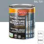 Peinture décorative antirouille Rustol Deco RAL 7001 Gris argent brillante 0,75L OWATROL