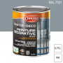 Peinture décorative antirouille Rustol Deco RAL 7001 Gris argent mat 0,75L OWATROL