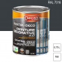 Peinture décorative antirouille Rustol Deco RAL 7016 Gris anthracite mat 0,75L OWATROL