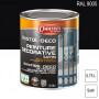 Peinture décorative antirouille Rustol Deco RAL 9005 Noir foncé satin 0,75L OWATROL