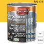 Peinture décorative antirouille Rustol Deco RAL 1018 Jaune zinc brillante 2,5L OWATROL