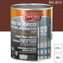 Peinture décorative antirouille Rustol Deco RAL 8012 Brun rouge mat 2,5L OWATROL