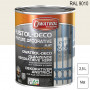 Peinture décorative antirouille Rustol Deco RAL 9010 Blanc pur mat 2,5L OWATROL