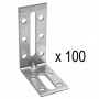 100 Équerres de fixation avec renfort 100x55x30mm EFIXR1053 SIMPSON