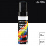 Pinceau de retouche RAL 9005 Noir foncé brillant 12ml MOTIP