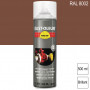 Peinture de finition industrielle aérosol Hard Hat RAL 8002 Brun de sécurité brillant 500ml RUST-OLEUM