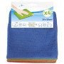 Lot de 4 chiffons microfibre multiusages 35x35cm