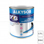 Peinture professionnelle sols et murs en ciment et béton Blanc brillant 0,75L Alkysob SOB PEINTURES