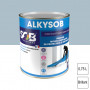 Peinture professionnelle sols et murs en ciment et béton Gris blanc brillant 0,75L Alkysob SOB PEINTURES