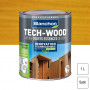 Lasure Tech-Wood Chêne clair satin 1L BLANCHON