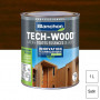 Lasure Tech-Wood Chêne foncé satin 1L BLANCHON